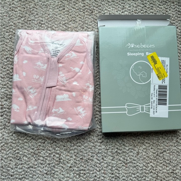 NWT Mosebears 3 Pcs 0.5 TOG Sleep Sack, 0-6 Months, 100% Cotton, 2 Way Zipper - Picture 7 of 9